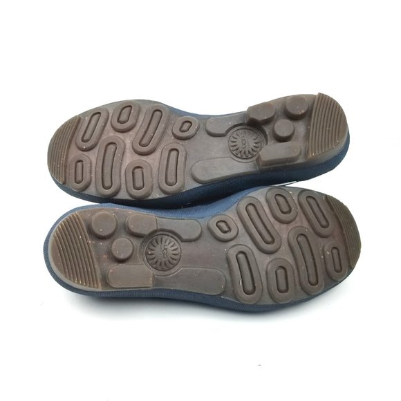 Ugg Navy Blue Ashdale Duck Moc Sheepskin Shoes - Picture 8 of 9